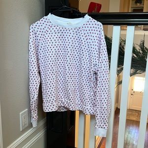 Roller Rabbit Pink Hearts crewneck size Medium